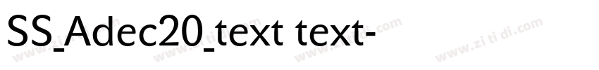 SS_Adec20_text text字体转换